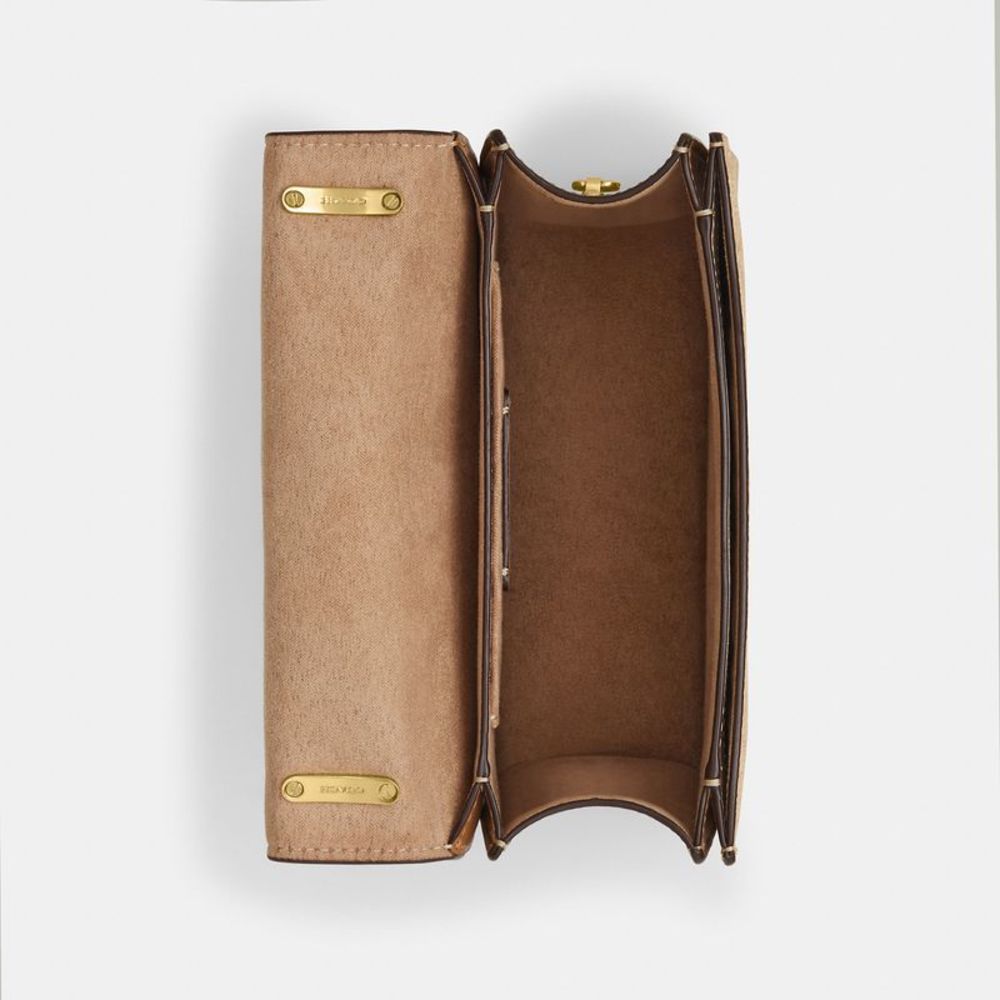 NWT Coach Outlet Morgan Square Crossbody Bag In Blocked Signature Canvas - Picture 3 of 6